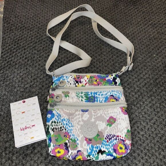 NWT Kipling Avlar Daisy Dance Colorful Crossbody Tote Handbag Louise Floral 2014 - Picture 1 of 7